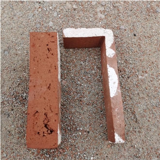 Antique Red Brick Corners|L Shape Reclaimed Bricks Tile