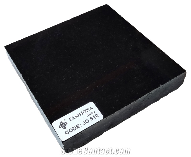 Black Crystallized Glass Stone Tiles, Slabs