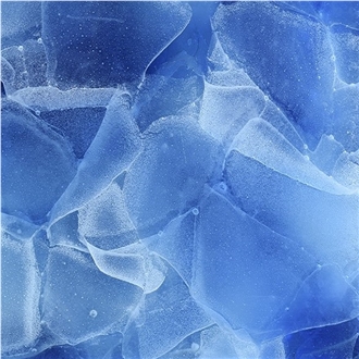Blue Jade Recycled Glass Slab