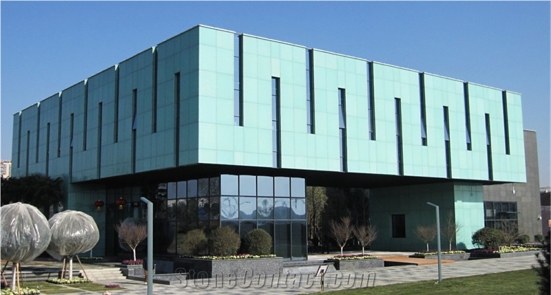 External Facade Jade Glass Panel