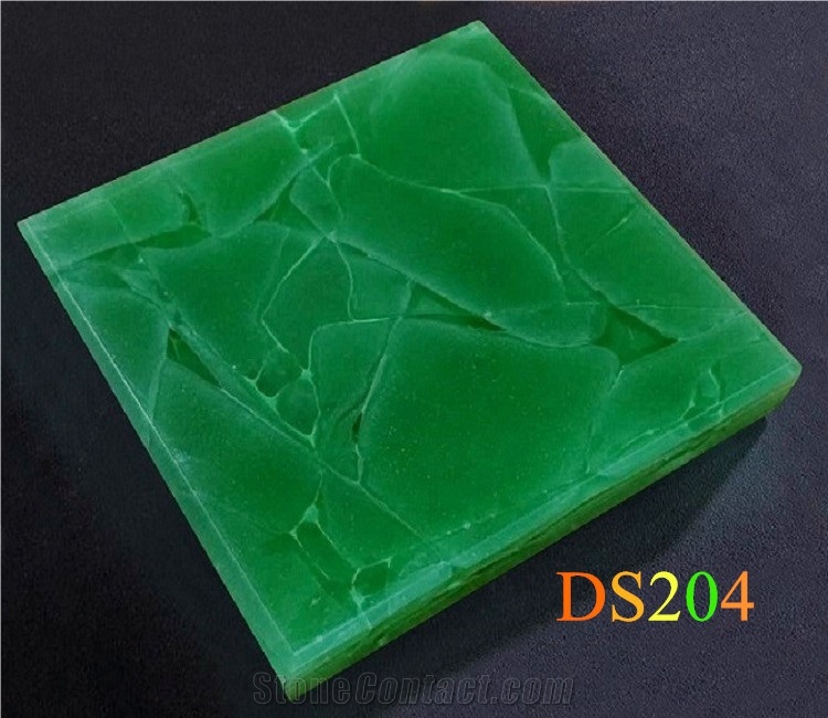 Green Jade Glass Slabs