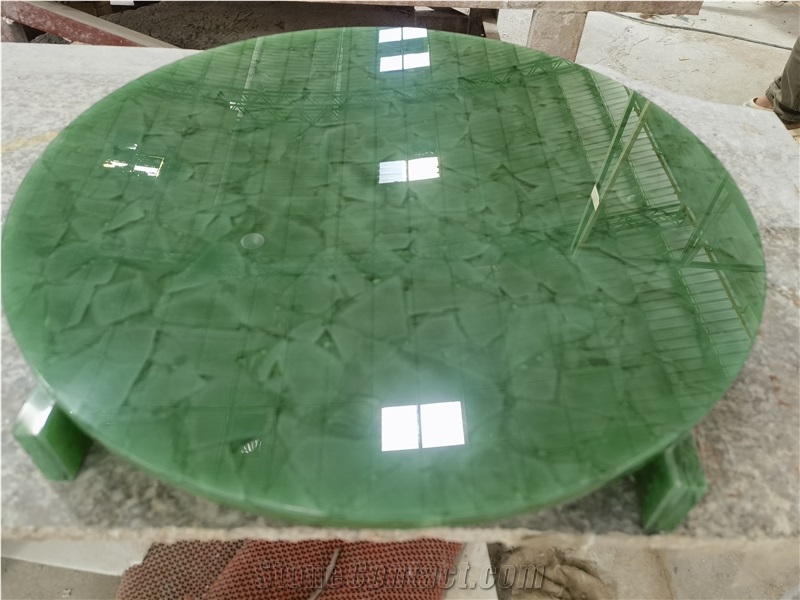 Green Jade Glass Slabs