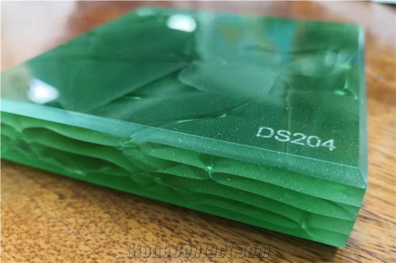 Green Jade Glass Slabs