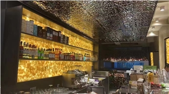 Interior Partition Walls Jade Glass Panel