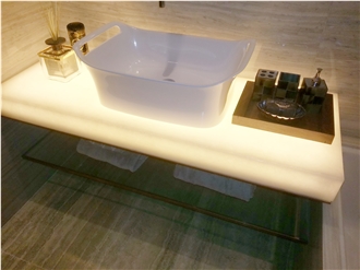 Jade Glass Bathroom Tops