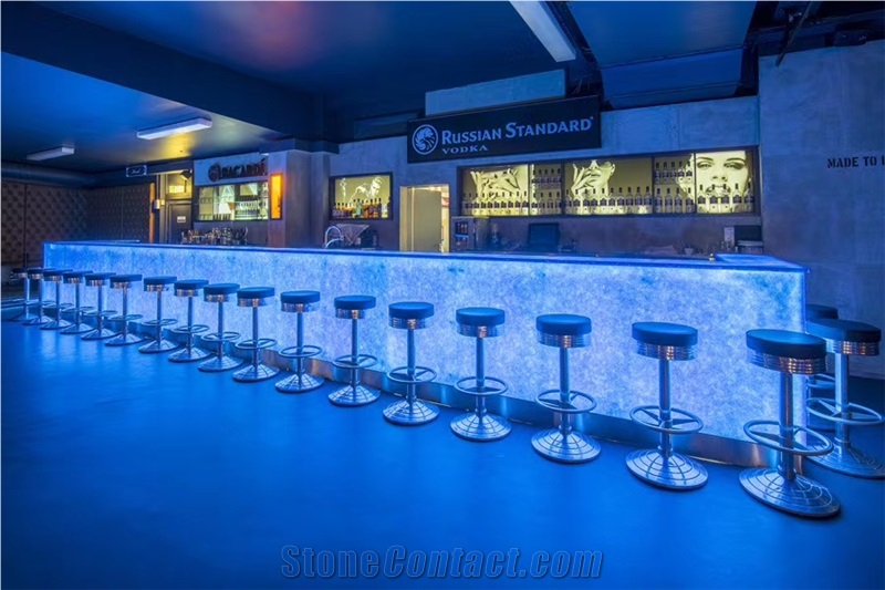 Jade Glass Commercial Bar Counter