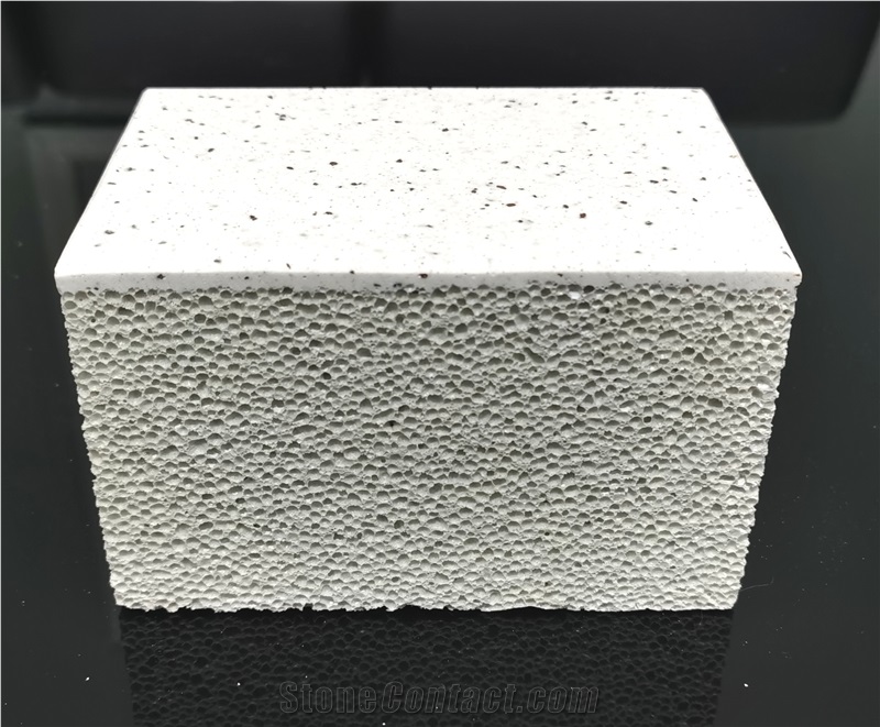 White Porphyry Lightweight Crystal Crystallized Stone Tiles