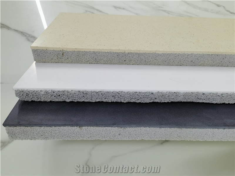 Sesame Gray Foam Backed Lightweight Micro Crystal Panel