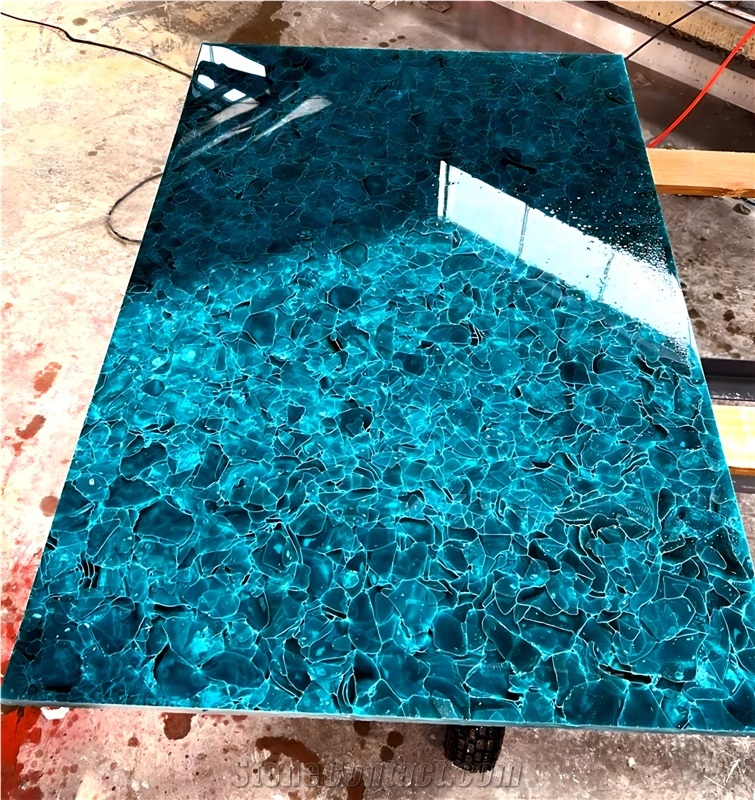Mars Green Glass Slabs