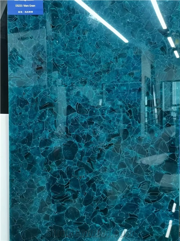 Mars Green Glass Slabs