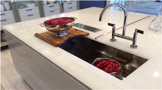Recycled Jade Glass Slab, Bathroom Countertop