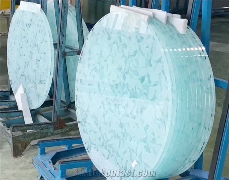 Snowflake White Glass Tiles