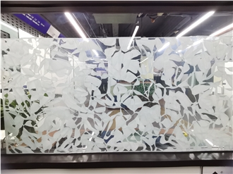 Snowflake White Glass Tiles