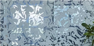 Snowflake White Glass Tiles