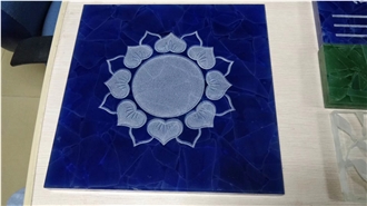Special Laminated Jade Glass Slab For Interior & Exterior