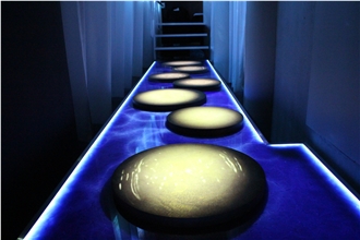 Special Laminated Jade Glass Slab For Interior & Exterior