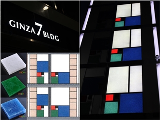 Translucent Glass Slabs Exterior Wall Cladding