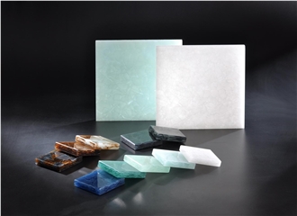 Translucent Special Recycled Glass Slabs