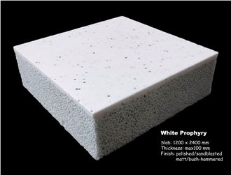 White Porphyry Lightweight Crystal Crystallized Stone Tiles White Porphyry Lightweight Crystal Crystallized Stone Tiles
