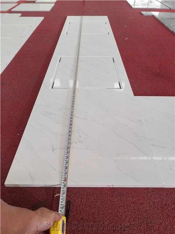 Elegant Beige 5120 Chole Quartz Artificial Stone Countertop