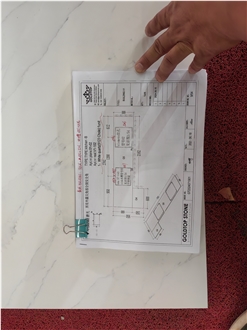 Elegant Beige 5120 Chole Quartz Artificial Stone Countertop