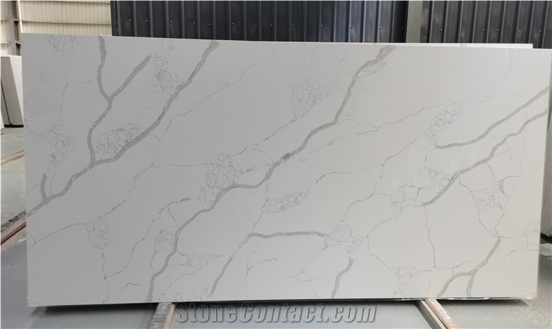 Popular Laza White Artificial Quartz Kitchen Countertops