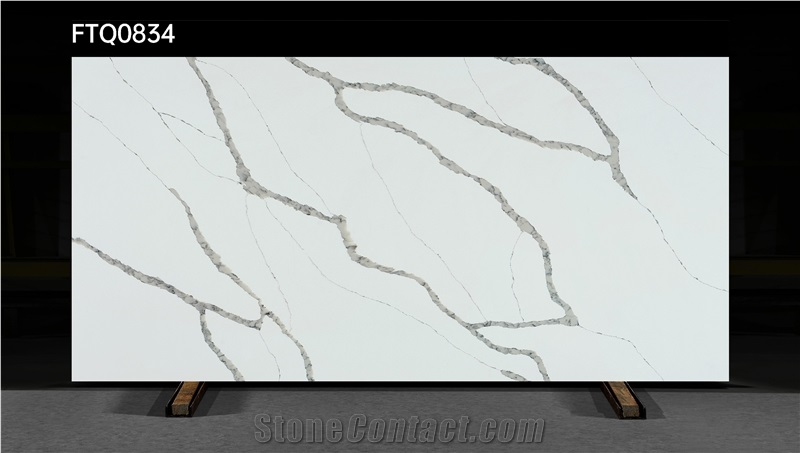 3200*1600*18Mm Calacatta Quartz Slabs