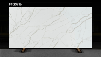 3200*1600*18Mm Calacatta Quartz Slabs