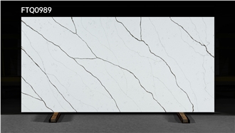 3200*1600*18Mm Calacatta Quartz Slabs