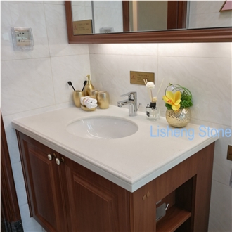 Bathroom Basin White Artificial Stone Bathroom Countertops