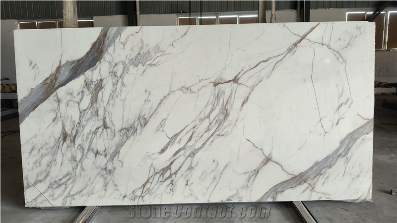 Artificial Calacatta Gold Printed Quartz Slabs
