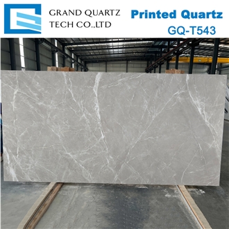 Grey 3D Printed Q-T543 Quartz Slabs