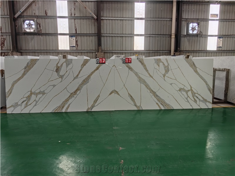 5072 Calacatta Stella Quartz Slabs