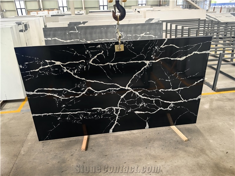 5090 Calacatta Nero Quartz Slabs