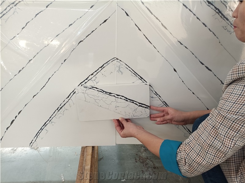 5093 Calacatta Sivec Quartz Slabs