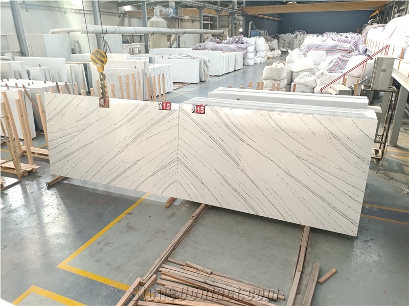 5093 Calacatta Sivec Quartz Slabs