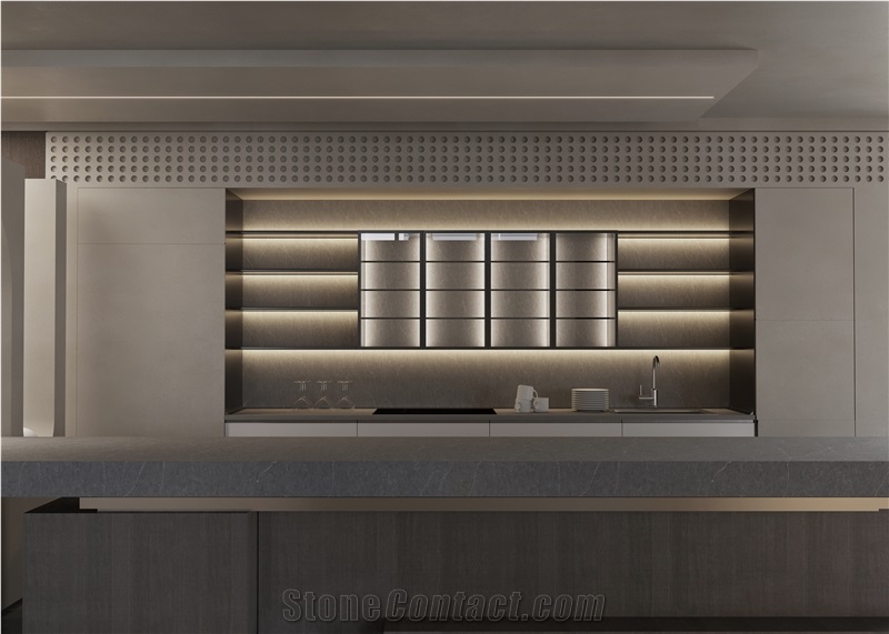 Calacatta Grey Artificial Quartz Slabs