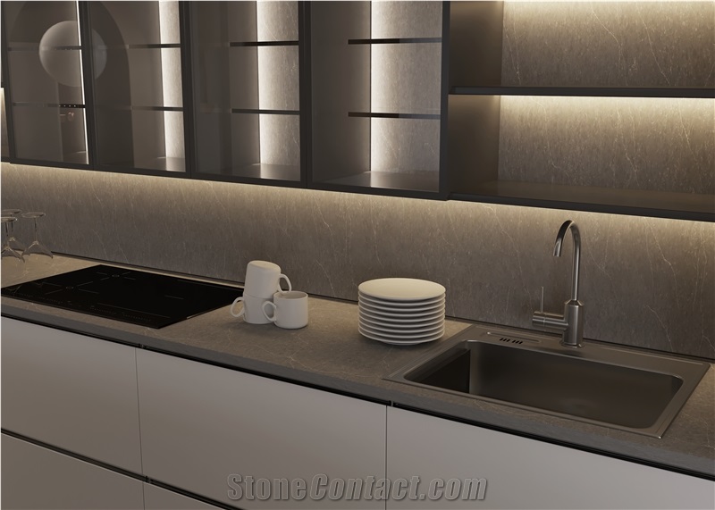 Calacatta Grey Artificial Quartz Slabs