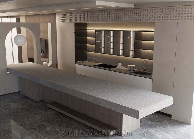 Calacatta Grey Artificial Quartz Slabs