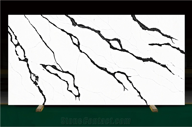 Classic Artifical Panda White Quartz Slabs