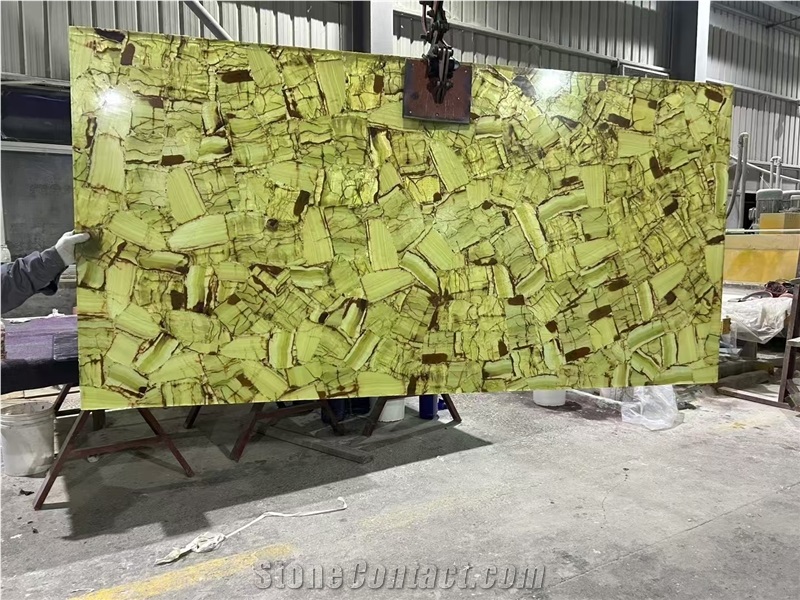High Quality Backlit Semiprecious Stone Slabs