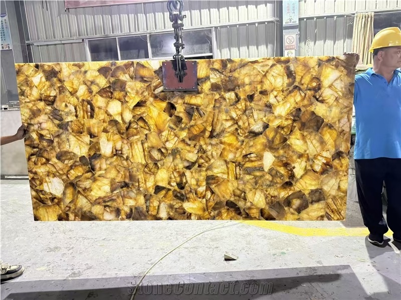 High Quality Backlit Semiprecious Stone Slabs