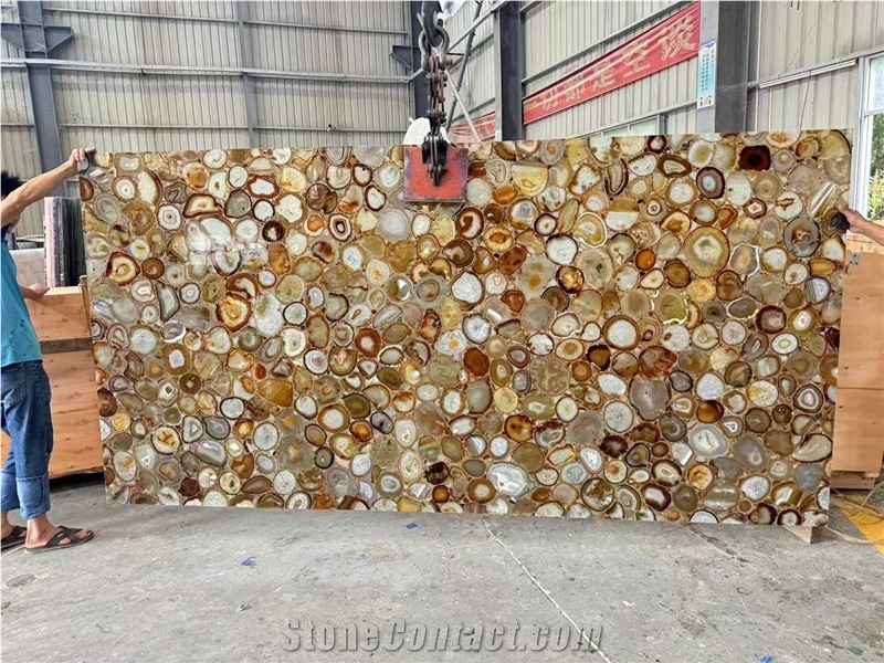 High Quality Backlit Semiprecious Stone Slabs