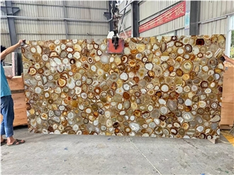 High Quality Backlit Semiprecious Stone Slabs