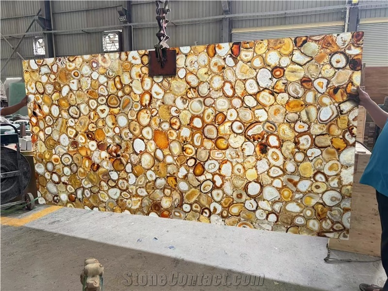 High Quality Backlit Semiprecious Stone Slabs