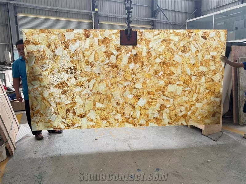 High Quality Backlit Semiprecious Stone Slabs
