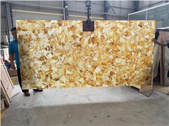 High Quality Backlit Semiprecious Stone Slabs
