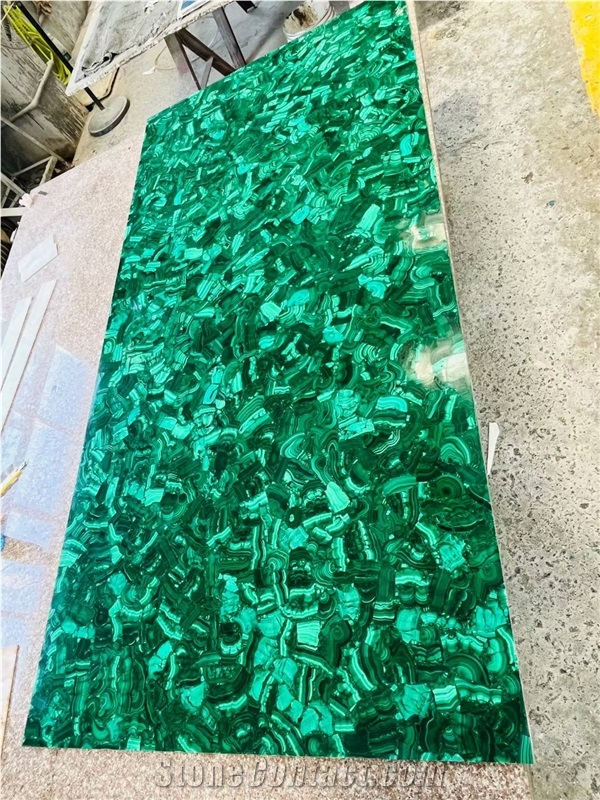 Modern Design Green Malachite Gemstone Slabs