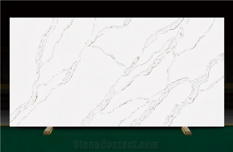 Super White Quartz Artificial Stone Bath Countertop