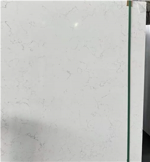 Factory Artificial White Carrara Quartz Slabs